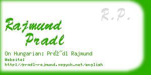 rajmund pradl business card